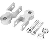Coussin Rehausseur de Châssis 2pcs Universel moto Amortisseur Arrière Riser Hauteur Extension 5cm Châssis Argent par Moto Modification(Avec vis)