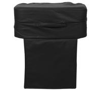 Coussin Rehausseur de Salon pour Garçon Fille Noir, Siège de Coiffure | PU Écume, Construction Détachable Poignée Intégrée, Surface Imperméable et Facile à Nettoyer