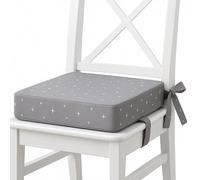 Coussin Réhausseur Enfant 32x32x8 cm pour Table - Réhausseur de Chaise avec Sangles Réglables et Dessous Antidérapant - Housse Amovible lavable à 30 degrés Galaxie