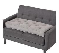 Coussin rehausseur pour canapé en coton - HOMESCAPES - Gris ardoise - Rectangulaire - Classique - Intemporel
