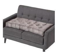 Coussin rehausseur pour canapé en suédine, Gris foncé