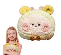 Coussin rembourré en peluche,Oreiller en peluche en forme de dessin animé,Oreiller de tir de poupée de mouton en peluche de dessin animé | Peluche de mouton en tissu en peluche pour poussette, les