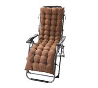 Coussin rembourré pour chaise longue de jardin - 155 x 48 x 8 cm - En rotin - Idéal pour chaise longue d'extérieur - Accessoire de meubles de terrasse