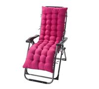 Coussin rembourré pour chaise longue de jardin - 155 x 48 x 8 cm - En rotin - Idéal pour chaise longue d'extérieur - Accessoire de meubles de terrasse