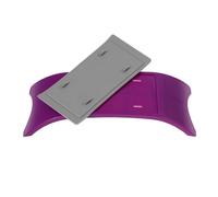 Coussin Repose-bras pour Nail Art en Silicone 30x13, 5x4, 5 Cm | Ensemble Violet, Facile à Nettoyer, Soutien Ferme et Confortable, pour Salon de Manucure et Parloir