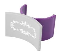 Coussin Repose-mains en Silicone en U pour Manucure, Pourpre | Support Stable des Doigts, Aéré pour L’été, Table de Manucure, Ne Se Déforme Pas