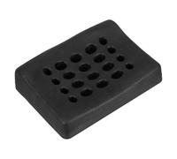 Coussin Repose-nuque en Silicone Antidérapant Noir Luxueux | Conception Creuse Appui-tête Sécurisé, Nettoyage Facile, pour Salons et Soins Capillaires