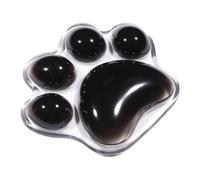 Coussin Repose-poignet Transparent - Support De Poignet Transparent | Coussin Ergonomique En Silicone En Forme De Patte De Chat Pour Les Jeux Et Le Bureau, Soulage L'inconfort Des Souris, 12 Cm, 1 Piè