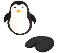 Kikkerland Coussin/Repose-tête KKTT23 en forme de pingouin – Polyester