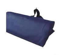 Coussin repose-tête pour chaise longue avec hauteur réglable et matériau respirant offrant un confort de la tête et du cou en extérieur (bleu marine, 35 x 6 x 15)