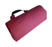 Coussin repose-tête pour chaise longue avec hauteur réglable offrant un soutien ergonomique pour le cou et la tête dans les environnements extérieurs (vin rouge, 35 x 6 x 15)
