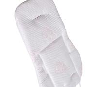 Coussin respirant absorbant les chocs pour poussette, design à 5 trous, pour quatre saisons, confort avec fermetures sécurisées