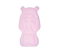 Coussin respirant double face pour poussettes pour bébé avec dos à pois réversible pour balancelle