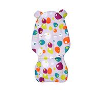 Coussin respirant double face pour poussettes pour bébé avec dos à pois réversible pour balancelle