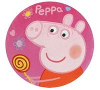 Coussin rond brodé Fun House Peppa Pig Rose G