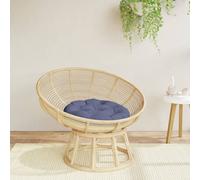 Coussin Rond Décoration Jardin Terrasse Gris Ø 60 x11 cm Tissu Oxford vidaXL