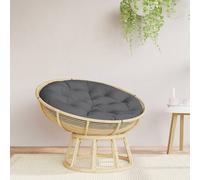 Coussin Rond, Galette de Chaise Antidérapante, Coussin Rembourré, Décoration Jardin Terrasse Patio Extérieur, Anthracite Ø 100 x11 cm Tissu Oxford