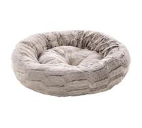 Coussin rond élégance gris ø 50 cm pour petit chien - Flamingo