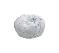 Coussin rond en fausse fourrure pour animaux - Blanc - D 55 x H 25 cm Blanc