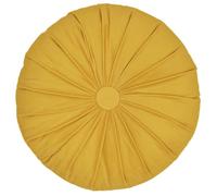Linnea Coussin Rond en Polyester 40x40 cm Collection Inaya Jaune