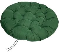 Coussin Rond Épais pour Fauteuil Suspendu - Coussin De Siège De Jardin Confortable Et Doux - Antidérapant Et Facile À Nettoyer pour Usage Intérieur Et Extérieur(Dark Green,Round47)