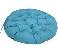 Coussin Rond Épais pour Fauteuil Suspendu - Coussin De Siège De Jardin Confortable Et Doux - Antidérapant Et Facile À Nettoyer pour Usage Intérieur Et Extérieur(Blue,Oval 59" x 43")