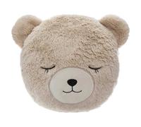 Coussin rond Fourrure Ours Beige - Atmosphera For Kids