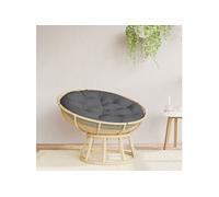 Coussin Rond, Galette de Chaise Antidérapante, Coussin Rembourré, Décoration Jardin Terrasse Patio Extérieur, Anthracite Ø 100 x11 cm Tissu Oxford