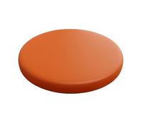 Coussin rond imperméable en mousse à mémoire de forme antidérapant avec sangles réglables pour intérieur et extérieur Orange 45 cm