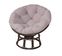 Coussin Rond papasan à Liens Toutes Saisons Confort pour Fauteuil détente Maison,Gris,70 cm / 27 Pouces