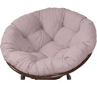 Coussin rond Papasan de 40 à 160 cm d'épaisseur, coussin d'assise confortable for fauteuils suspendus, balancelles, bascule et meubles en osier, l'intérieur comme l'extérieur(Gray,140x140cm)