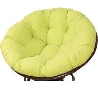 Coussin rond Papasan de 40 à 160 cm d'épaisseur, coussin d'assise confortable for fauteuils suspendus, balancelles, bascule et meubles en osier, l'intérieur comme l'extérieur(Green,130x130cm)