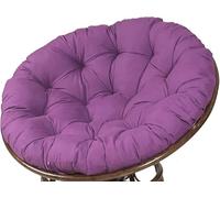 Coussin rond Papasan de 40 à 160 cm d'épaisseur, coussin d'assise confortable for fauteuils suspendus, balancelles, bascule et meubles en osier, l'intérieur comme l'extérieur(Purple,80x80cm)