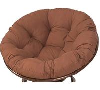 Coussin rond Papasan de 40 à 160 cm d'épaisseur, coussin d'assise confortable for fauteuils suspendus, balancelles, bascule et meubles en osier, l'intérieur comme l'extérieur(Coffee,80x80cm)
