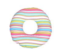 Coussin rond post natal bandes du couleur 1 Multicolore