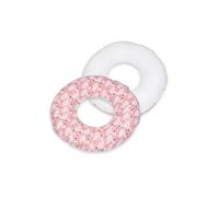 Coussin rond post natal cygnes - blanc
