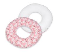 Coussin Rond Post Natal Cygnes - Blanc