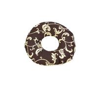Coussin Rond Post Natal Dessin Floral Sombre