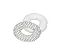 Coussin rond post natal Losanges gris et blancs blanc Multicolore