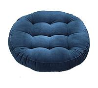 Coussin Rond Pouf Exterieur Impermeable Galette De Chaise Coussin De Yoga De Type Pouf Coussin Chaise Jardin for Salon Jardin Enfant Blue