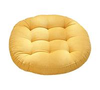 Coussin Rond Pouf Exterieur Impermeable Galette De Chaise Coussin De Yoga De Type Pouf Coussin Chaise Jardin for Salon Jardin Enfant Yellow