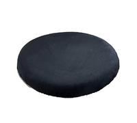 Coussin Rond pour Chaise Scandinave, Galette De Chaise DéHoussable Lot De 4, Coussin De Chaise Salle à Manger avec Fond AntidéRapant, Lavable Coussins De Chaise De Cuisine Noir