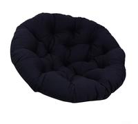 Coussin rond pour fauteuil suspendu pour terrasse et salon - Coussin d'assise en polyester avec rembourrage en coton PP 50 x 50 cm, ergonomique, pour l'intérieur et l'extérieur (G)