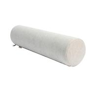 Coussin Rond pour lit, Oreiller de Corps Long pour Adultes Velours Canapé Cylindrique, Coussin Traversin pour lit, Canapé - Soutien du Cou et des Lombaires avec Housse Amovible(Beige,12cm*90cm)