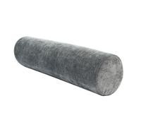 Coussin Rond pour lit, Oreiller de Corps Long pour Adultes Velours Canapé Cylindrique, Coussin Traversin pour lit, Canapé - Soutien du Cou et des Lombaires avec Housse Amovible(Dark grey,15cm*90cm)