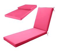 Coussin Salon de Jardin Exterieur, Matelas pour Transat avec Coussin, Coussin Transat Exterieur Pliable, Coussin Bain de Soleil, Déhoussable, déperlant, Anti-UV, très Confortable,N01,203x66x10cm