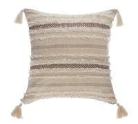 Coussin shine carré avec pompons 59x59cm