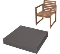 Coussin Siège 5cm Haute Densité (50D) - Imperméable, Anti-Glisse Et Lavable Machine, Confort Nuageux pour Jardin/Bureau/Voiture, Protection Coccyx(Gray,24" x24"(60x60cm))