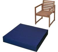 Coussin Siège 5cm Haute Densité (50D) - Imperméable, Anti-Glisse Et Lavable Machine, Confort Nuageux pour Jardin/Bureau/Voiture, Protection Coccyx(Blue,Custom Size)