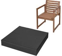 Coussin Siège 5cm Haute Densité (50D) - Imperméable, Anti-Glisse Et Lavable Machine, Confort Nuageux pour Jardin/Bureau/Voiture, Protection Coccyx(Black,Custom Size)